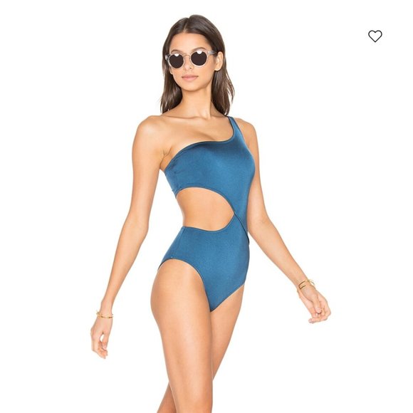 Solid & Striped Cut-Out Bathing Suit - Picture 2 of 5